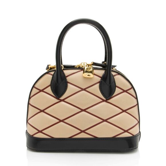Louis Vuitton Lambskin Malletage Alma BB Satchel - Picture 3 of 16